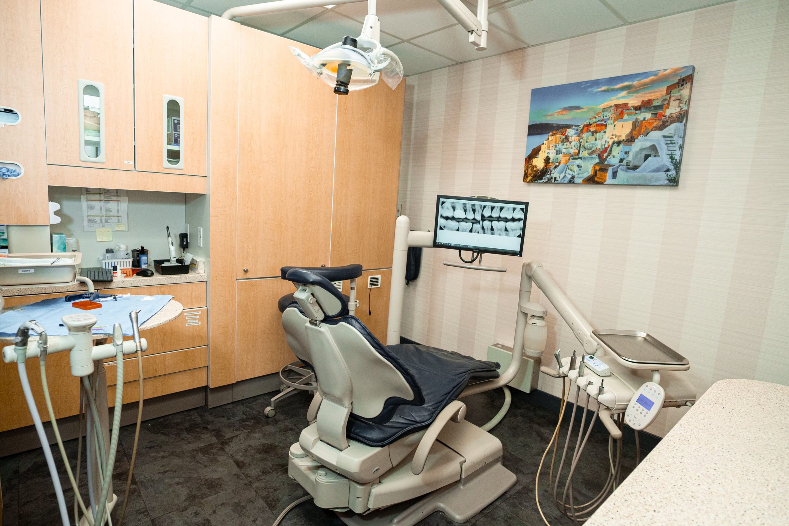 man smiling in dentists chair